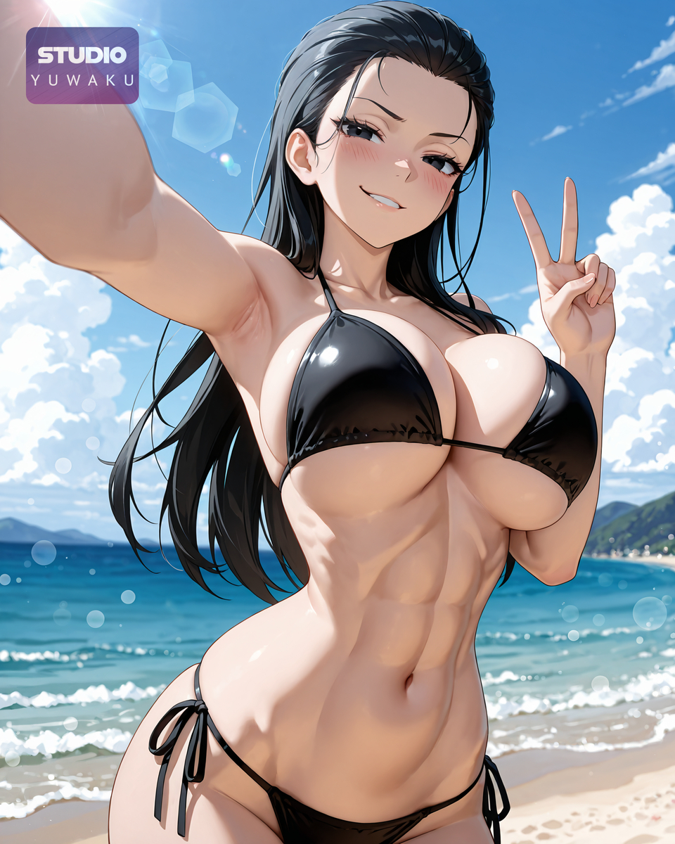 Fun at the Beach | 海辺での秘密の快楽-pixiv插画-作品交流服务