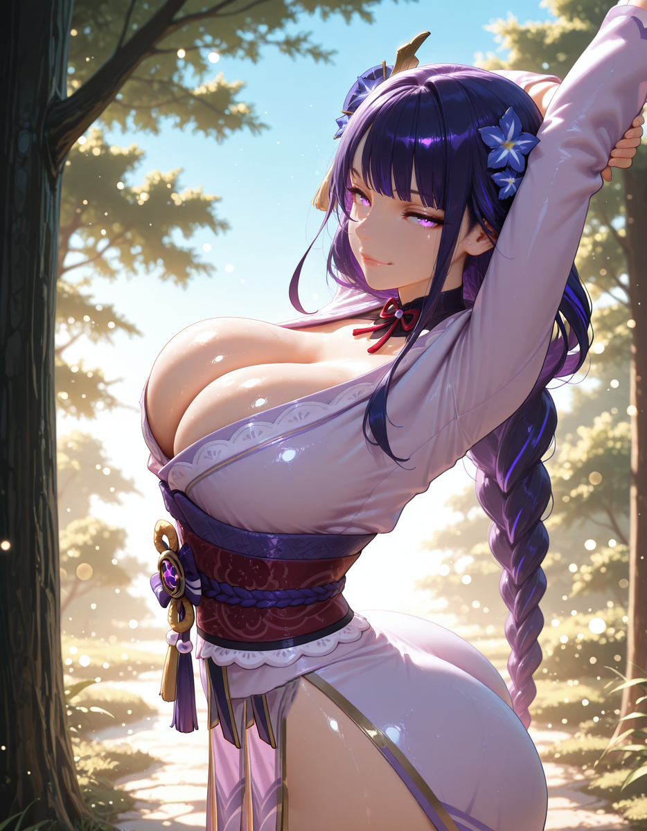 Raiden Shogun😍 | Genshin Impact-pixiv插画-作品交流服务