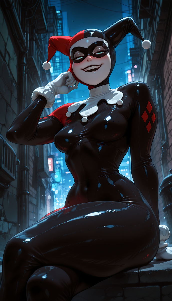 Harley Quinn😍-pixiv插画-作品交流服务