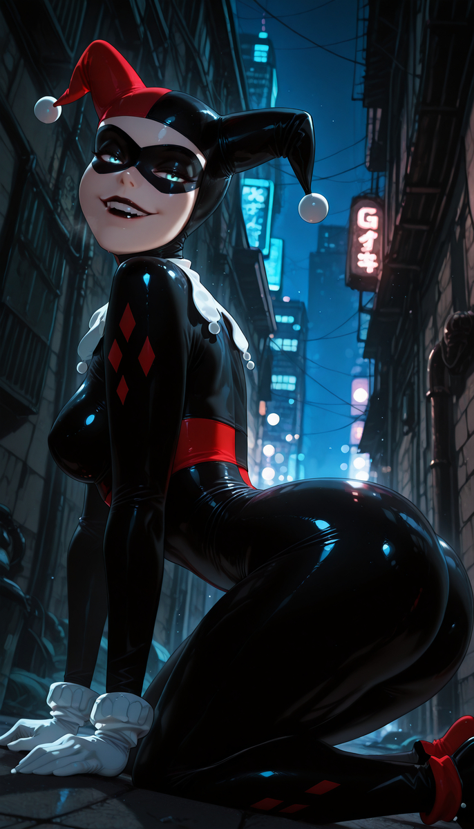 Harley Quinn😍-pixiv插画-作品交流服务