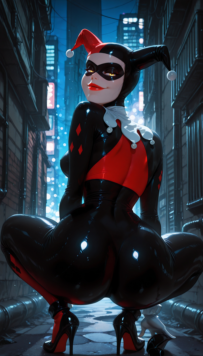 Harley Quinn😍-pixiv插画-作品交流服务